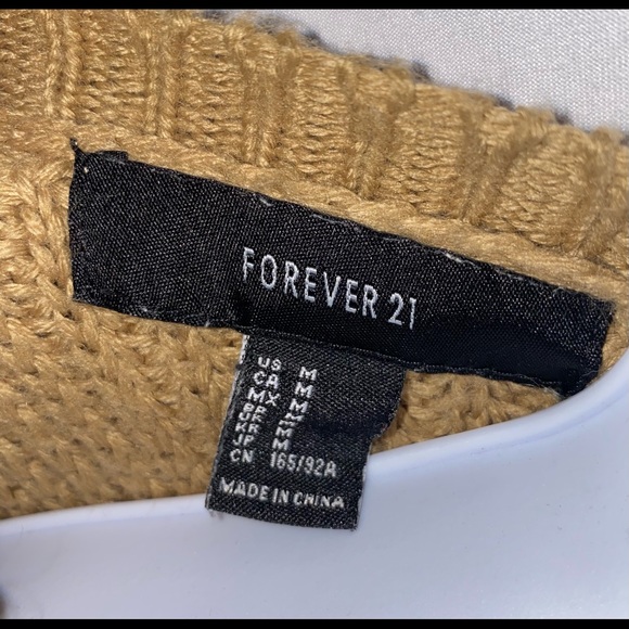 Forever 21 Brown Sweater  Size M - Picture 4 of 5